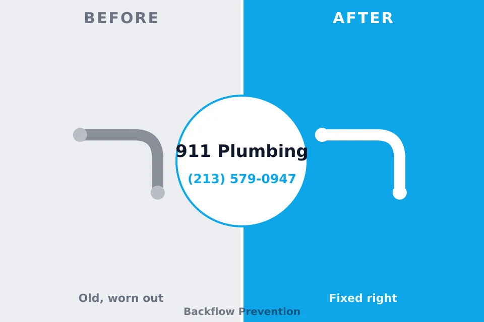 Before and after: plumbing repair Sparrow Bush, NY